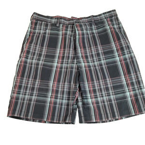 PGA Tour Pro Series PLaid Golf Shorts Size 38W Moisture Wicking Easy Care UPF 50